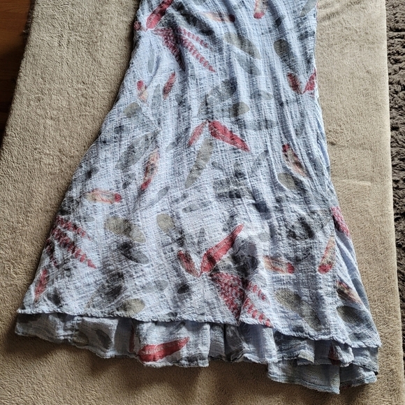 Angela Mara sleeveless cotton blend midi dress size small - Picture 9 of 13